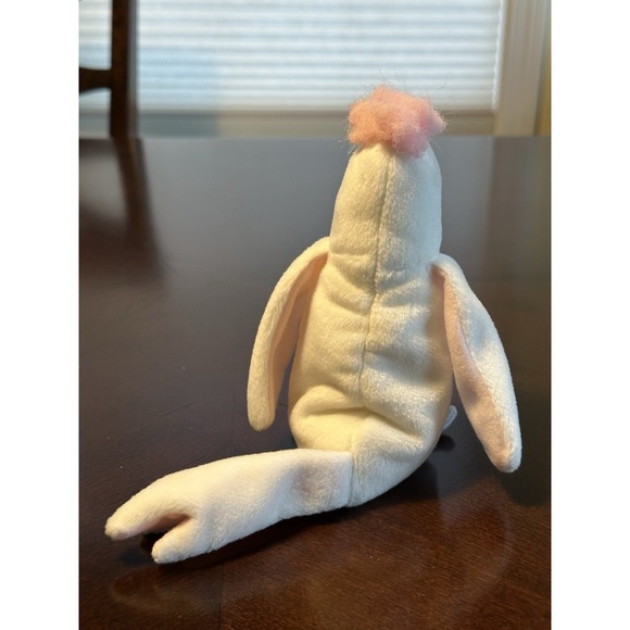 Ty Beanie Babies Collection Kuku The Cockatoo Bird White 6" Clean - Picture 4 of 7